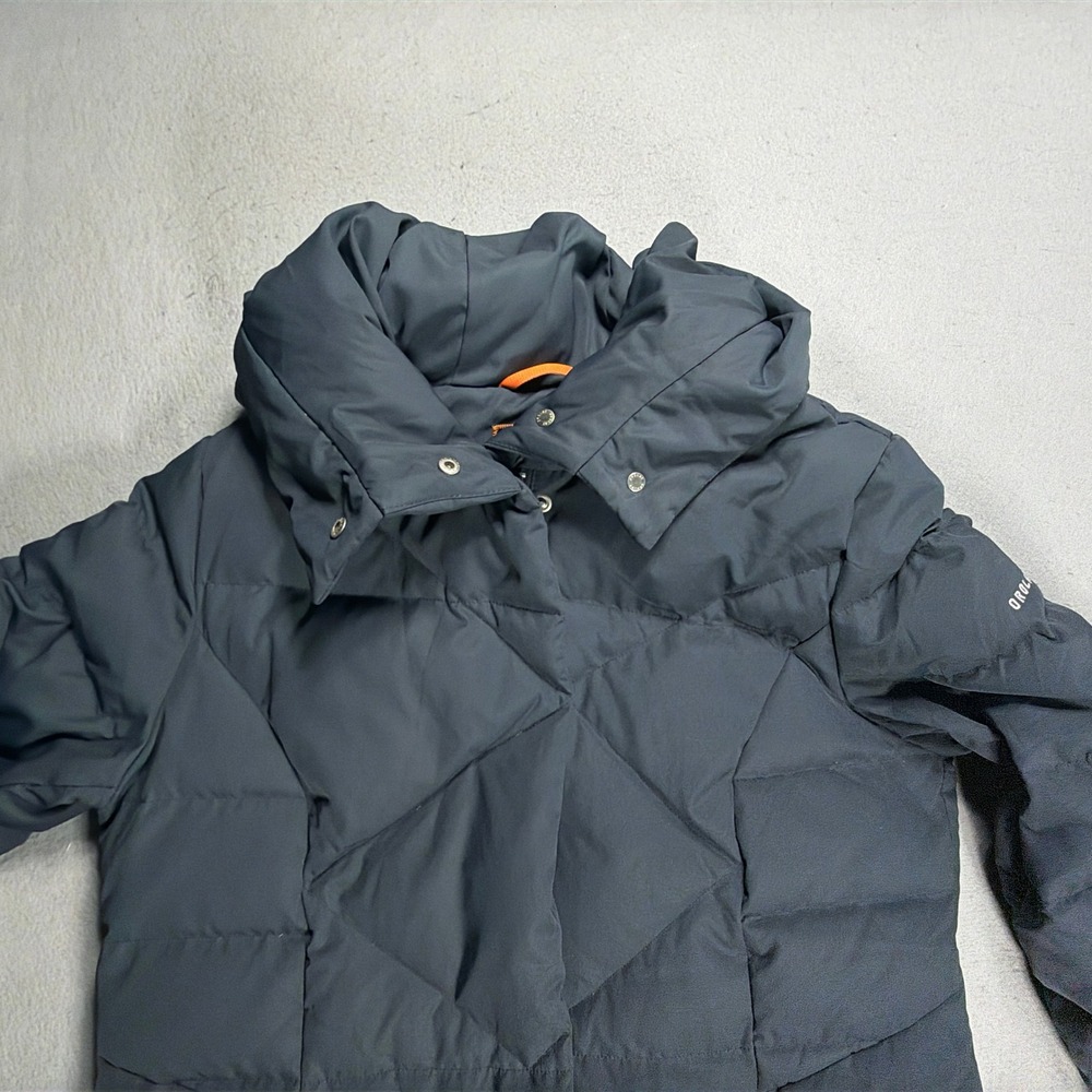 Orolay Down Puffer Coat Women Medium Long Hooded Quilted Gray Winter Parka - Picture 5 of 13